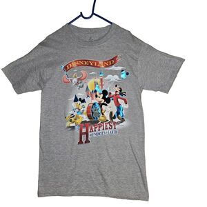 Disneyland Walt Disney World 55th Anniversary T-Shirt Gray Mens Size SMALL